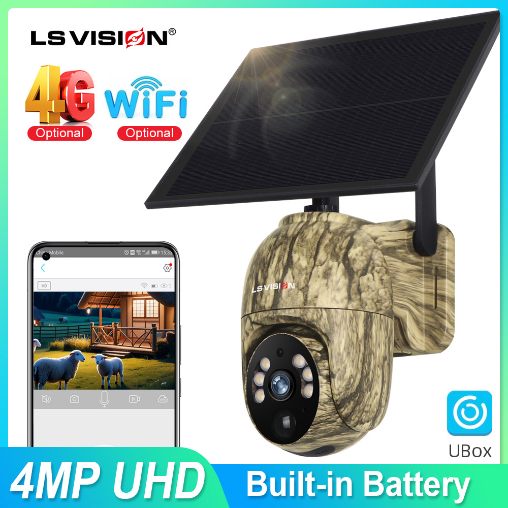 Outdoor Hunting Camera Wifi - LS VISION-كاميرا أمان شمسية خارجية ،
