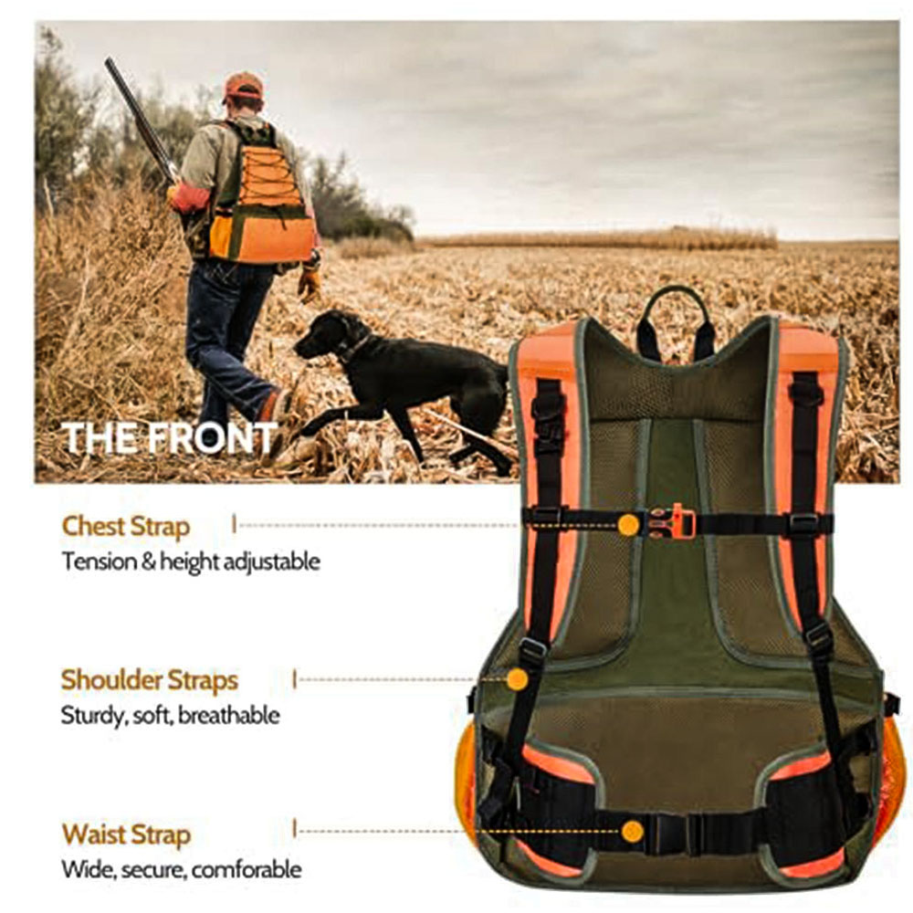 Hunting Quail - سترة صيد تكتيكية للرجال، حقيبة ظهر