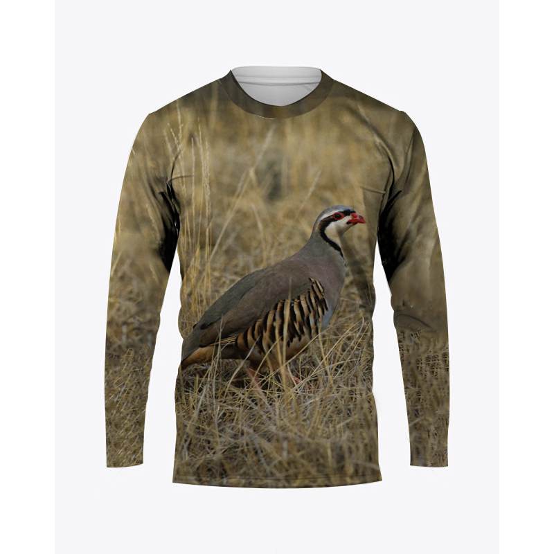 Hunting Quail - بلوفر رجالي بأكمام طويلة واسع برقبة