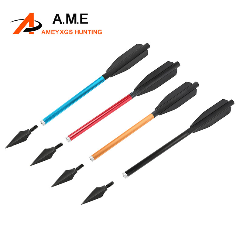 Crossbow Bolt Broadhead - 6/12 قطعة السهم الألومنيوم القوس والنشاب