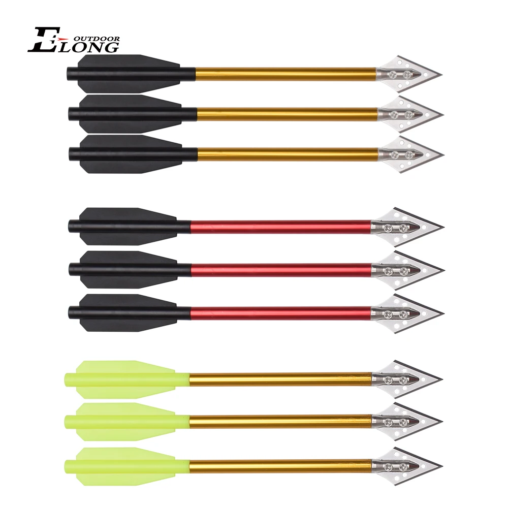 Crossbow Bolt Broadhead - 3 قطعة مسامير القوس والنشاب الألومنيوم
