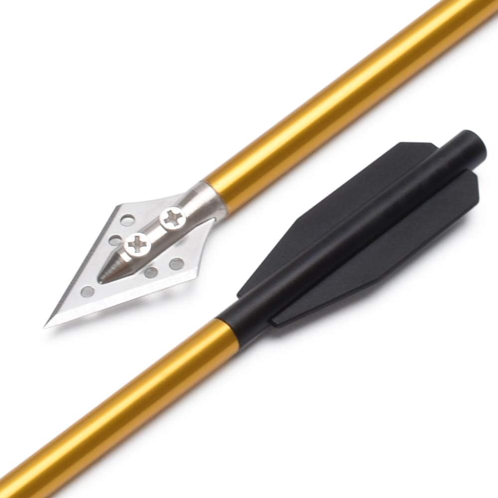مسامير القوس والنشاب من الألوم - مراجعة Crossbow Bolt Broadhead وسعره