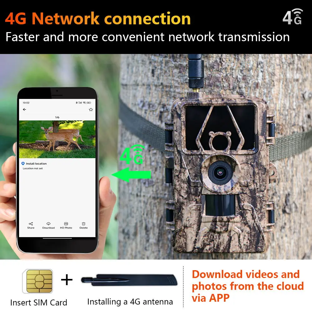 1 قطعة HD8K كاميرا تعمل بالأشع - مراجعة Outdoor Hunting Camera Wifi وسعره