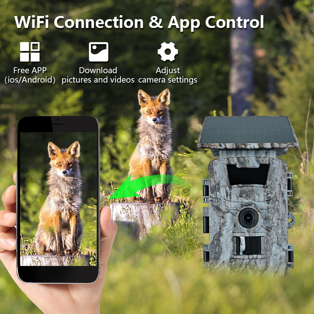 كاميرا صيد تعمل بالطاقة الشمسي - مراجعة Outdoor Hunting Camera Wifi وسعره