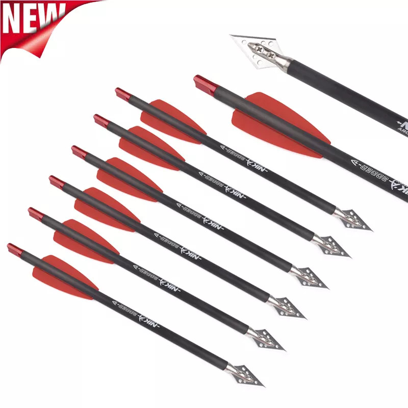 3-6 قطعة 7.5in مسامير القوس وا - مراجعة Crossbow Bolt Broadhead وسعره