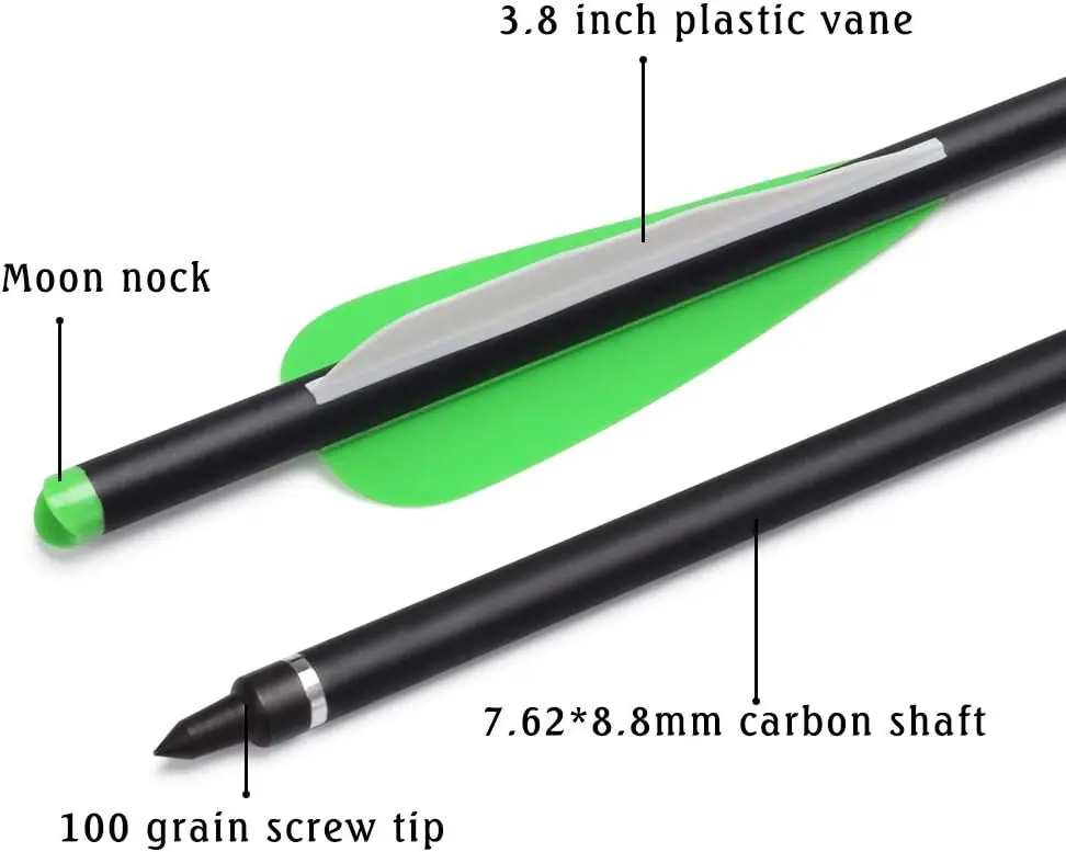 مسامير القوس والنشاب Elong مقا - مراجعة Crossbow Bolt Broadhead وسعره