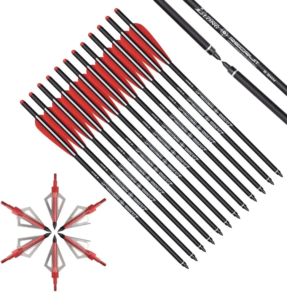 مسامير القوس والنشاب Elong مقا - مراجعة Crossbow Bolt Broadhead وسعره
