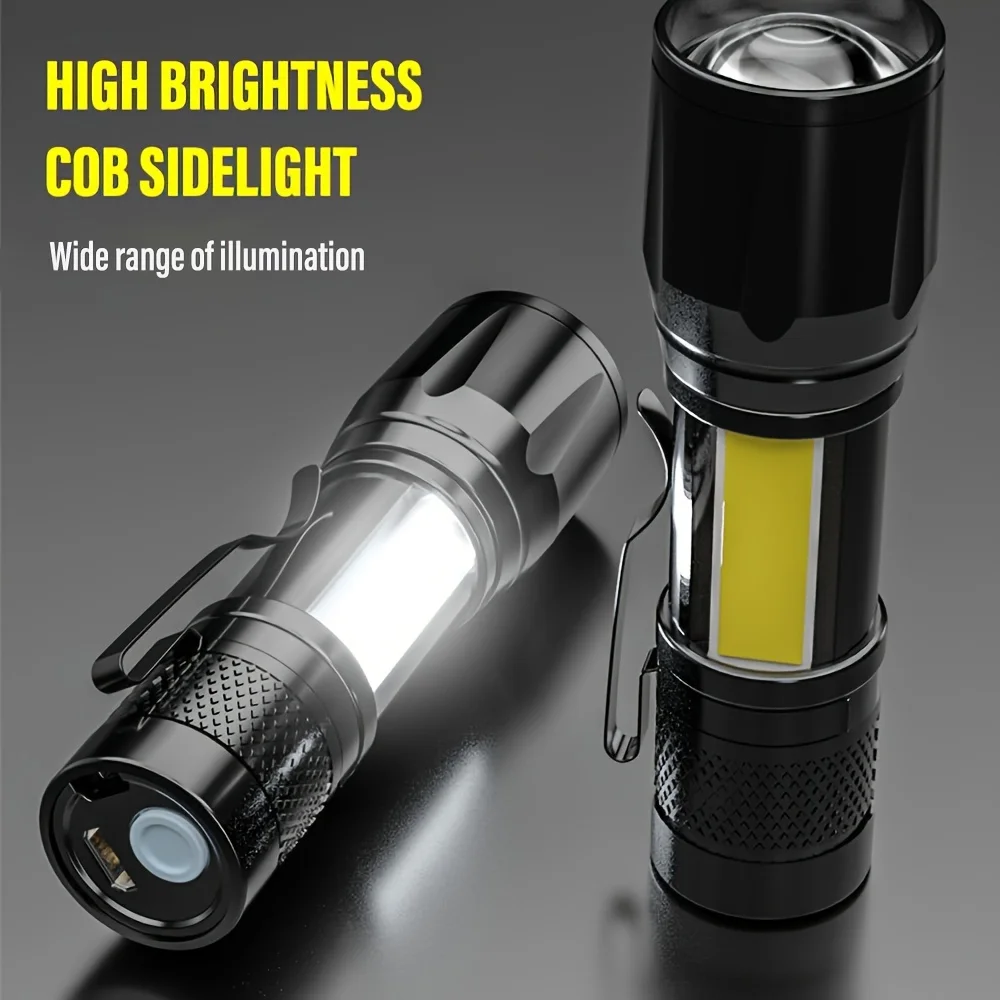المحمولة COB + LED التخييم ضوء - مراجعة Tactical Flashlight Rechargeable وسعره