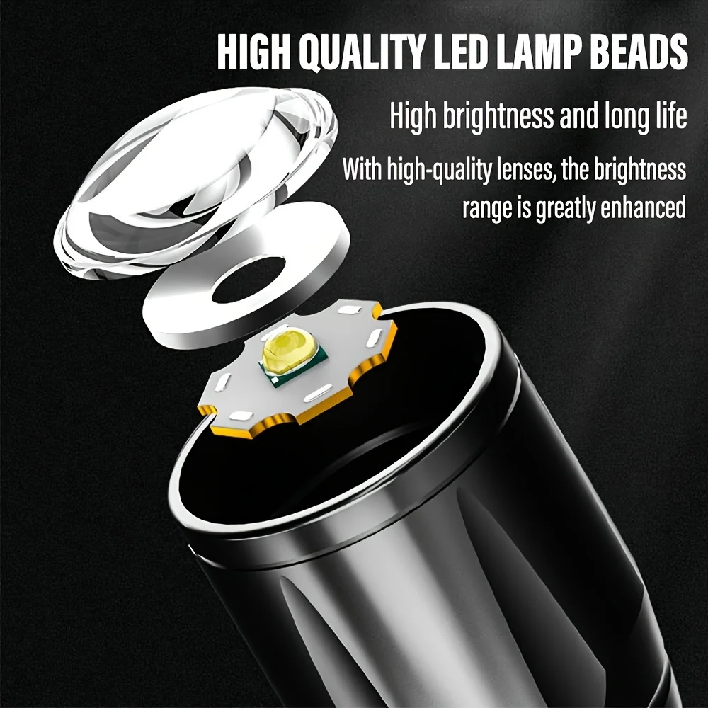 المحمولة COB + LED التخييم ضوء - مراجعة Tactical Flashlight Rechargeable وسعره