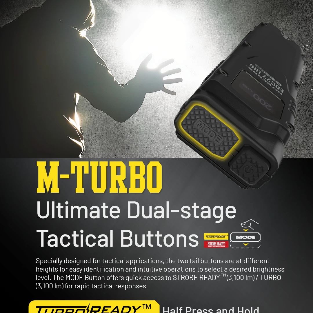 قافلة UHi التكتيكية EDC مصباح  - مراجعة Tactical Flashlight Rechargeable وسعره