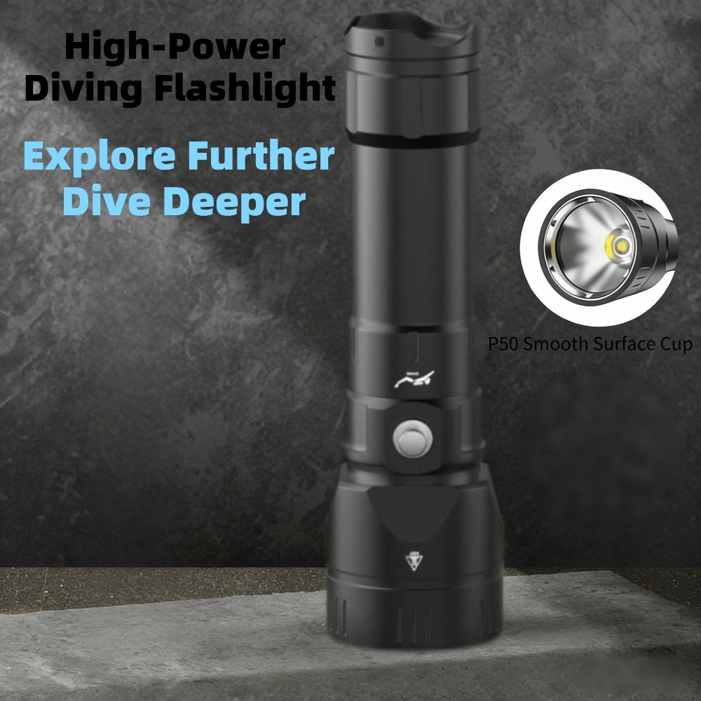 مصباح غوص قوي مقاوم للماء، ضوء - مراجعة Tactical Flashlight Rechargeable وسعره