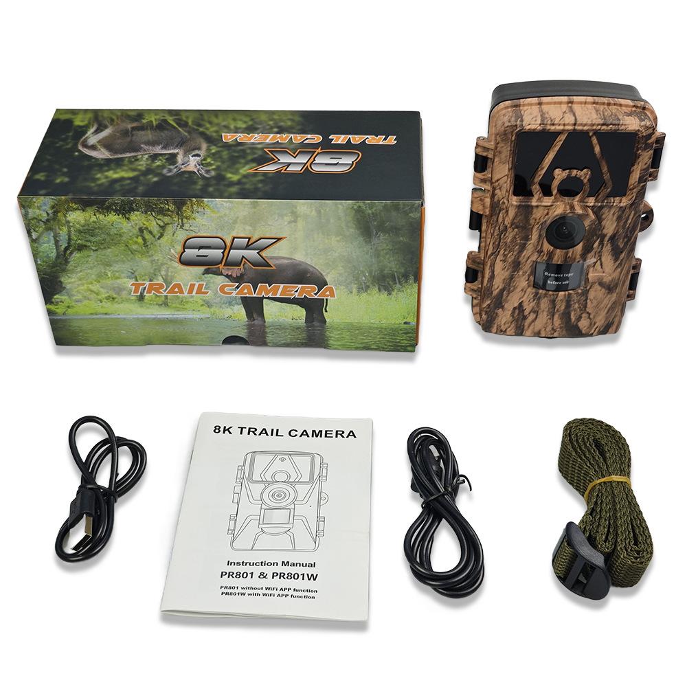 كاميرا تتبع واي فاي 8k Pr801w  - مراجعة Outdoor Hunting Camera Wifi وسعره