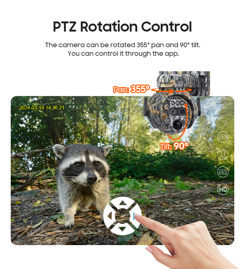 كاميرا أمنية شمسية INQMEGA بدق - مراجعة Outdoor Hunting Camera Wifi وسعره