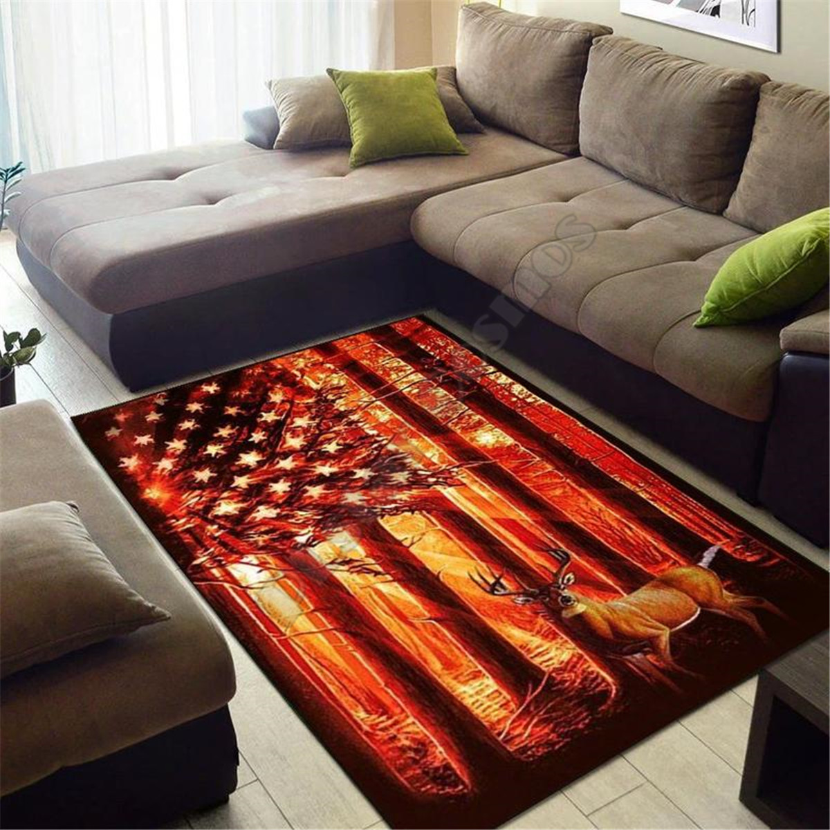 سجادة بتصميم منطقة صيد الغزلان - مراجعة Hunting Outdoor Mat وسعره