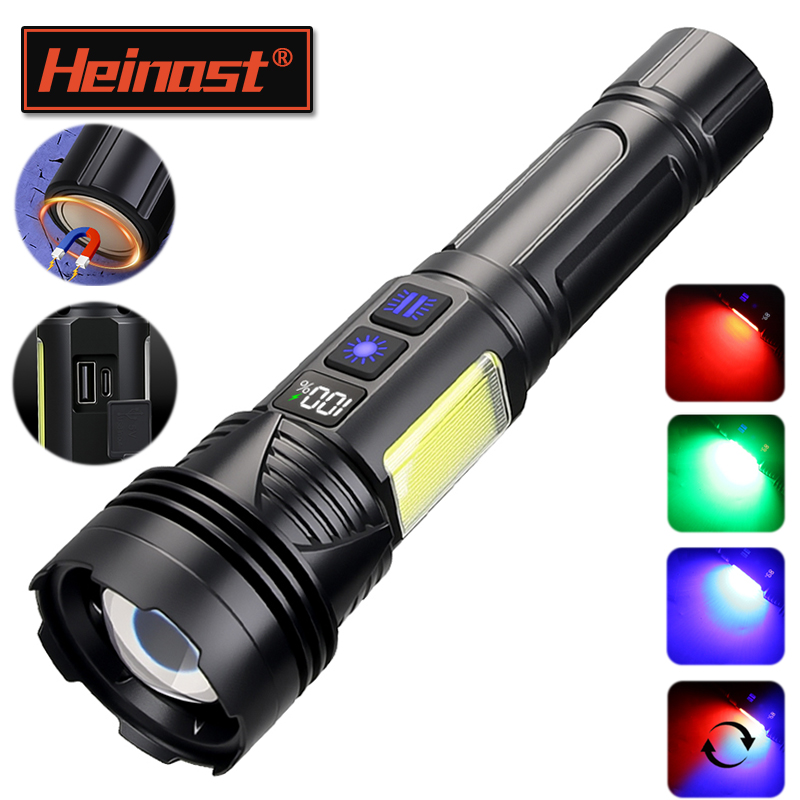 مصباح يدوي LED قوي قابل لإعادة - مراجعة Tactical Flashlight Rechargeable وسعره